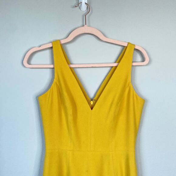 DRESS THE POPULATION Sandy Sheath Dress Canary Yellow Size Small - Picture 3 of 7